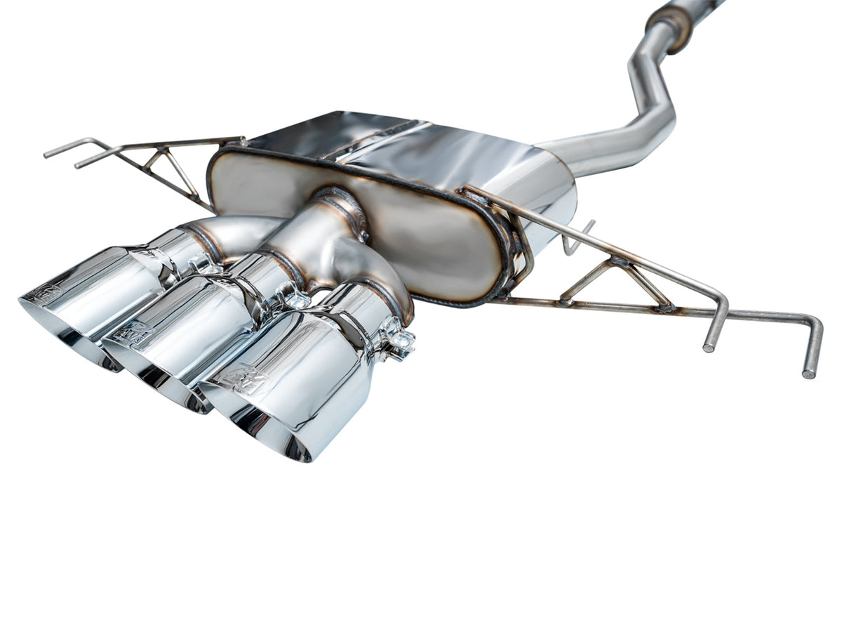 AWE Touring Edition Exhaust for FL5 Civic Type R - Triple Chrome Silver Tips image 30