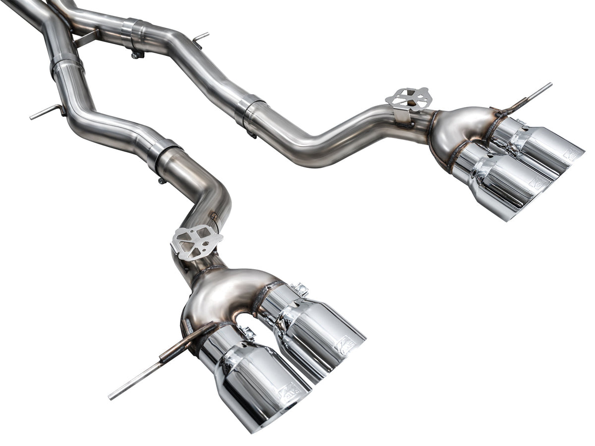 AWE Track Edition Exhaust for BMW G87 M2 - Chrome Silver Tips image 13