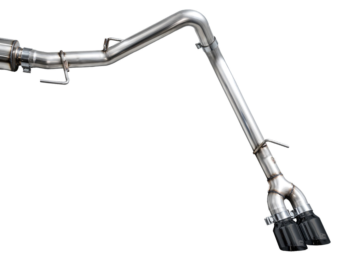 AWE 0FG Exhaust for 3rd Gen Toyota Tundra - Dual Diamond Black Tips image 14