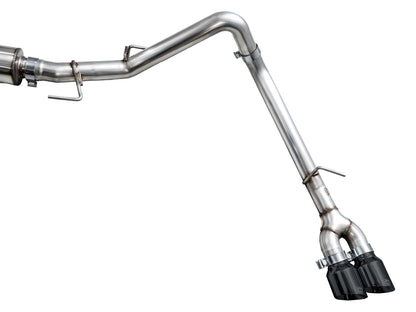 AWE 0FG Exhaust for 3rd Gen Toyota Tundra - Dual Diamond Black Tips image 14