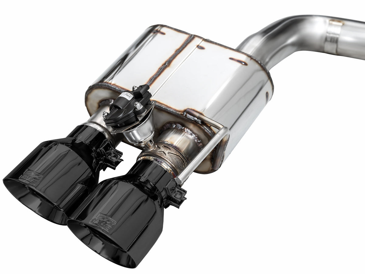 AWE SwitchPath™ Exhaust for Ford Mustang S550 Mach1 - Quad Diamond Black Tips image 11