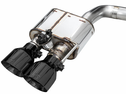 AWE SwitchPath™ Exhaust for Ford Mustang S550 Mach1 - Quad Diamond Black Tips image 11