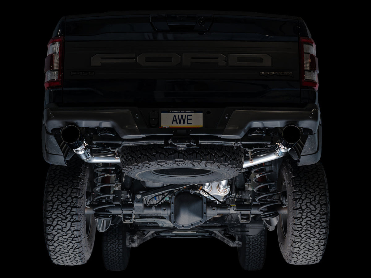 AWE SwitchPath™ Exhaust for Gen 3 Raptor - Diamond Black Tip image 7