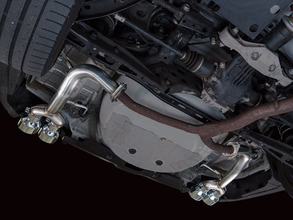 AWE Track Edition Axleback Exhaust for VB Subaru WRX - Chrome Silver Tips image 7