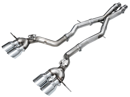 AWE Track Edition Exhaust for BMW G87 M2 - Chrome Silver Tips image 1