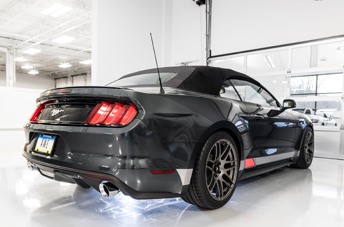AWE Touring Edition Axle-back Exhaust for S550 Mustang EcoBoost - Chrome Silver Tips image 2