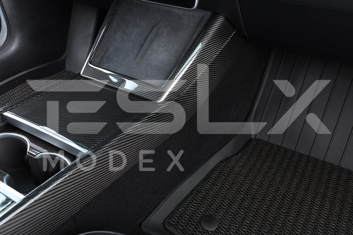 2020-23 Tesla Model 3 20-25Y Carbon Fiber Interior Center Console Shift Sides image 15