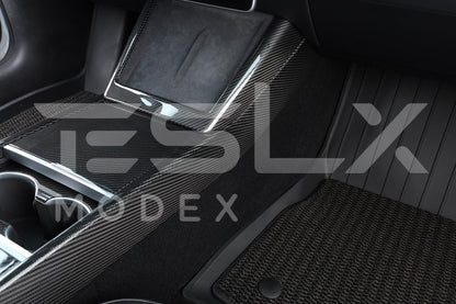 2020-23 Tesla Model 3 20-25Y Carbon Fiber Interior Center Console Shift Sides image 15