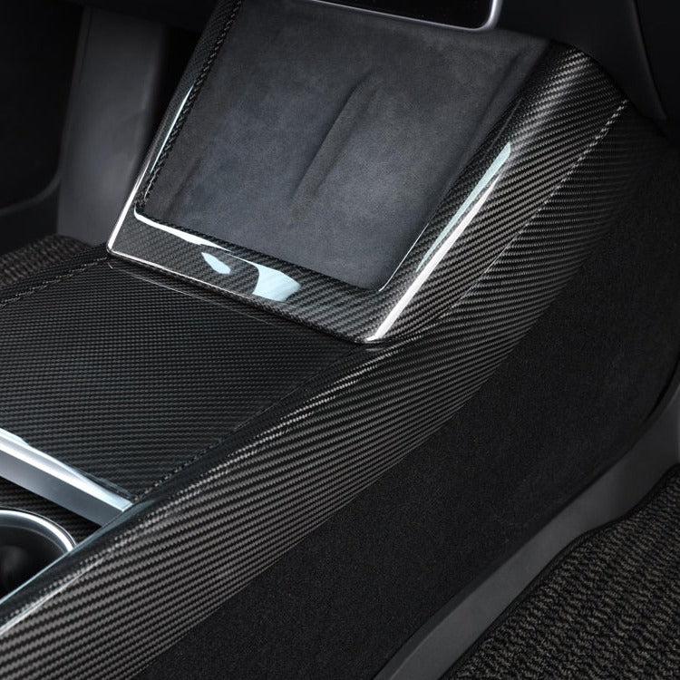 2024-Up Tesla Model 3, 2025-Up Model Y Carbon Fiber Interior Center Console Frame image 2