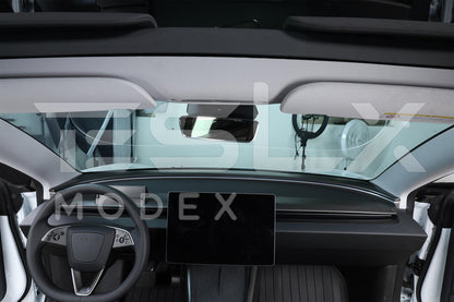 2024-Up Tesla Model 3, 2025-Up Model Y Carbon Fiber Interior Front Center AirOutlet Frame Cover image 3