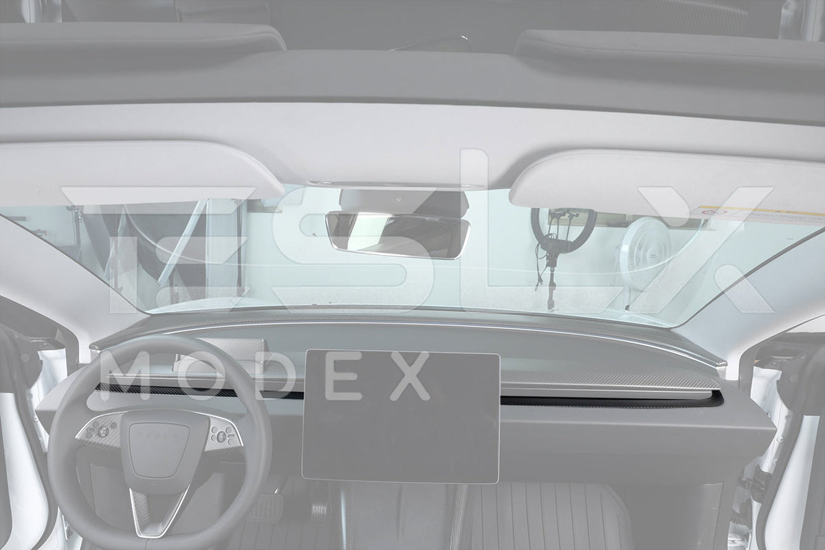 2024-Up Tesla Model 3, 2025-Up Model Y Carbon Fiber Interior Front Center AirOutlet Frame Cover image 7
