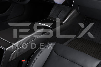 2024-Up Tesla Model 3, 2025-Up Model Y Carbon Fiber Interior Console Frame image 8