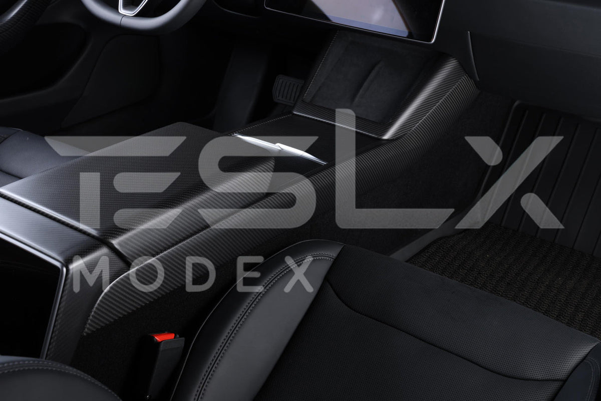 2024-Up Tesla Model 3, 2025-Up Model Y Carbon Fiber Interior Center Console Frame image 9