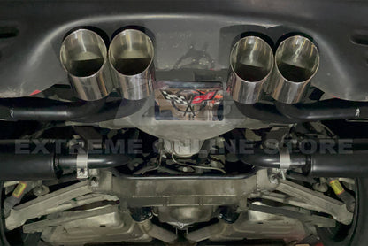 Corvette C5 Muffler Axle Back Quad Tips Exhaust image 9