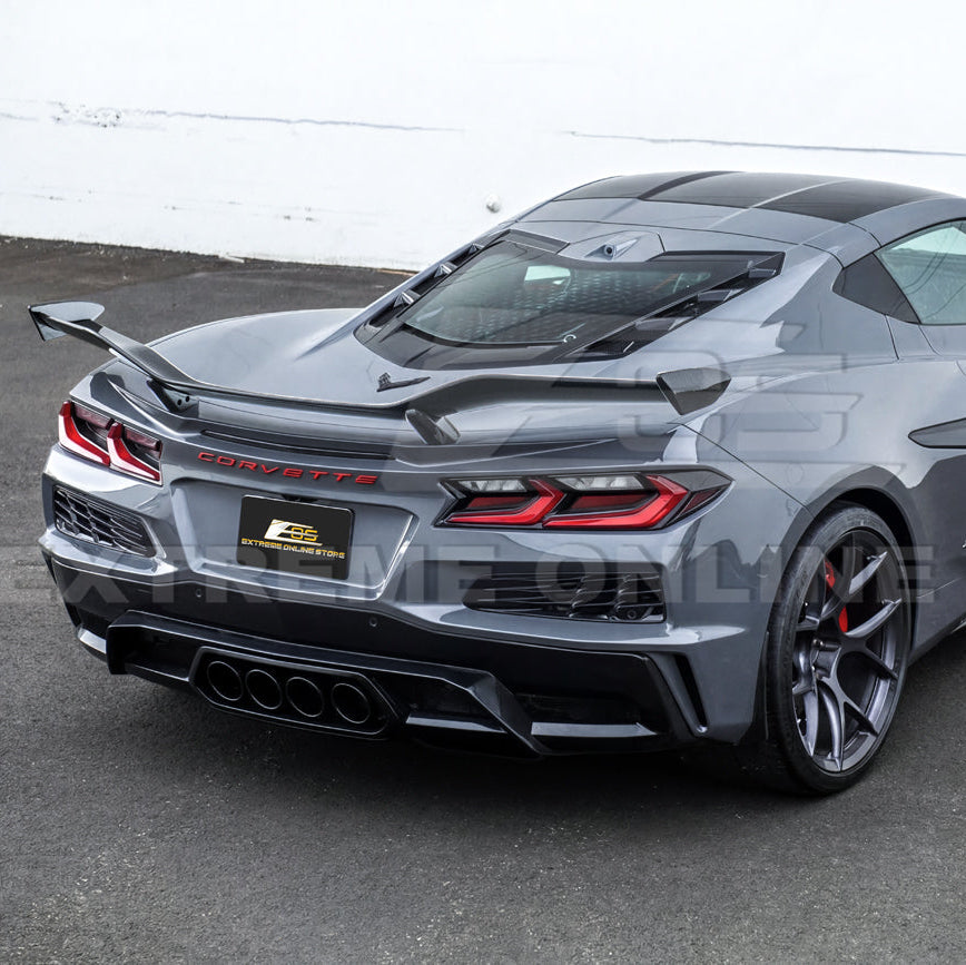 Corvette C8 Z06 W/ Z07 Package Factory Dry Carbon Fiber Rear High Wing Spoiler image 8