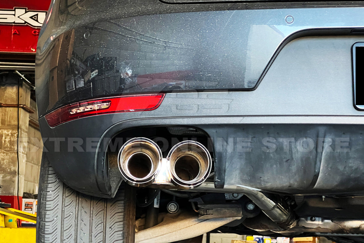 2014-2021 Porsche Macan Muffler Delete Axle Back Quad Tips Exhaust image 7