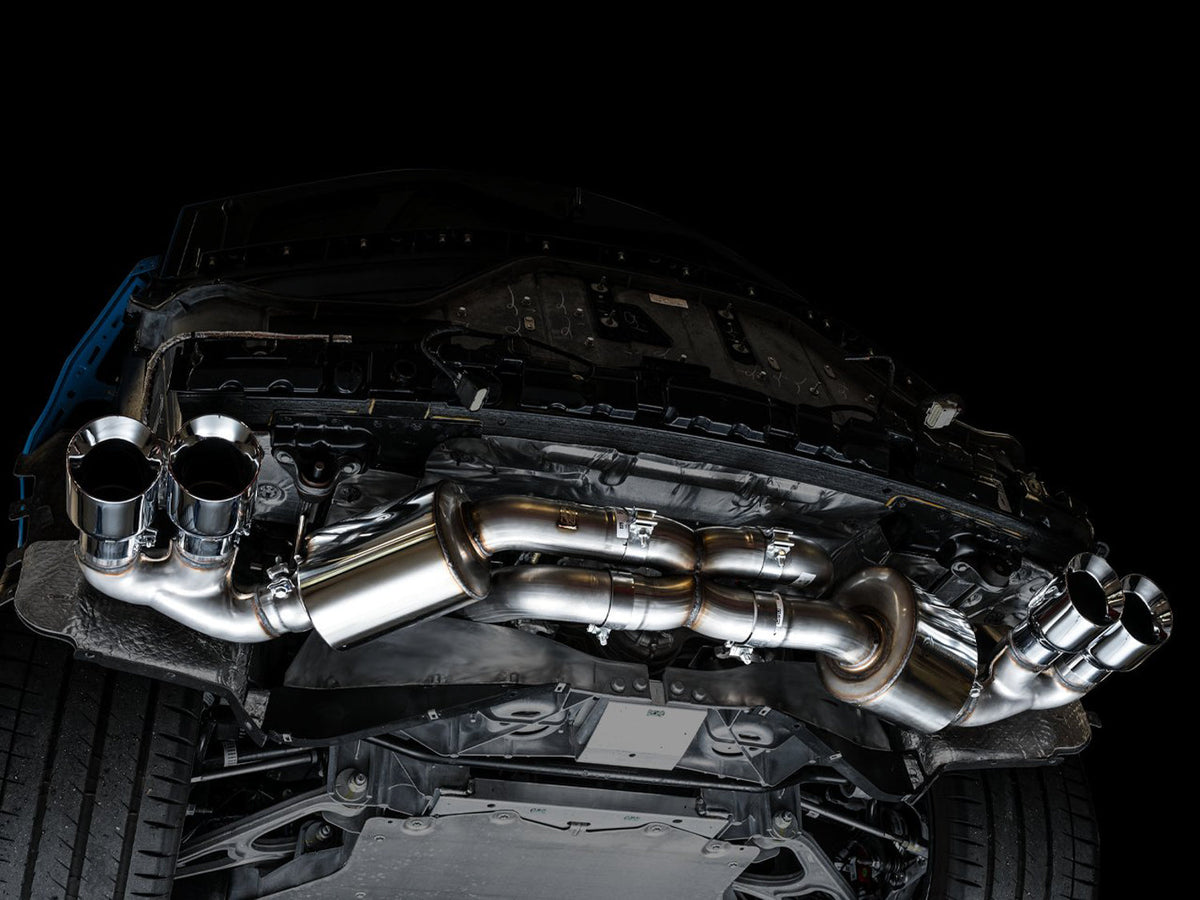 AWE Touring Edition Exhaust for C8 Corvette -- Chrome Silver Tips image 9