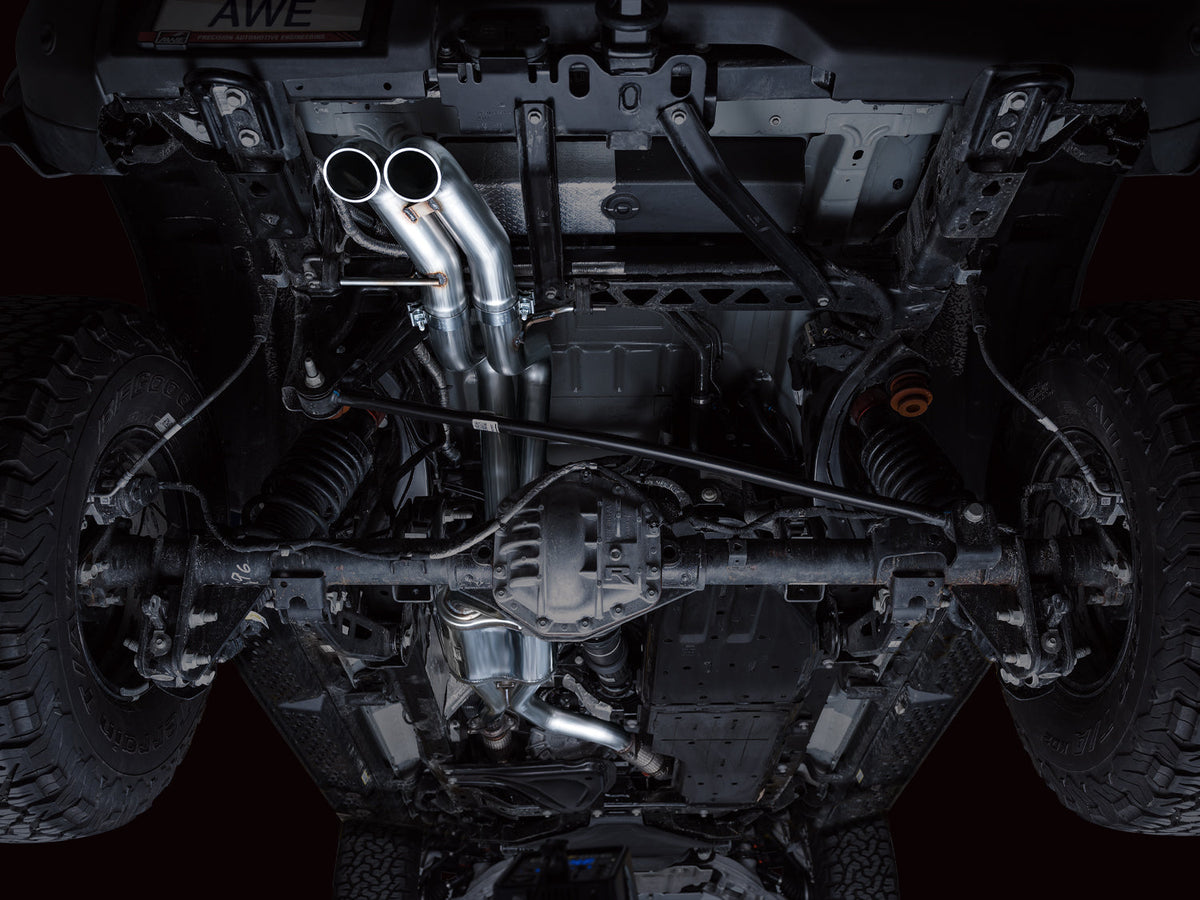 AWE SwitchPath Exhaust for Ford Bronco Raptor - Dual BashGuards image 10
