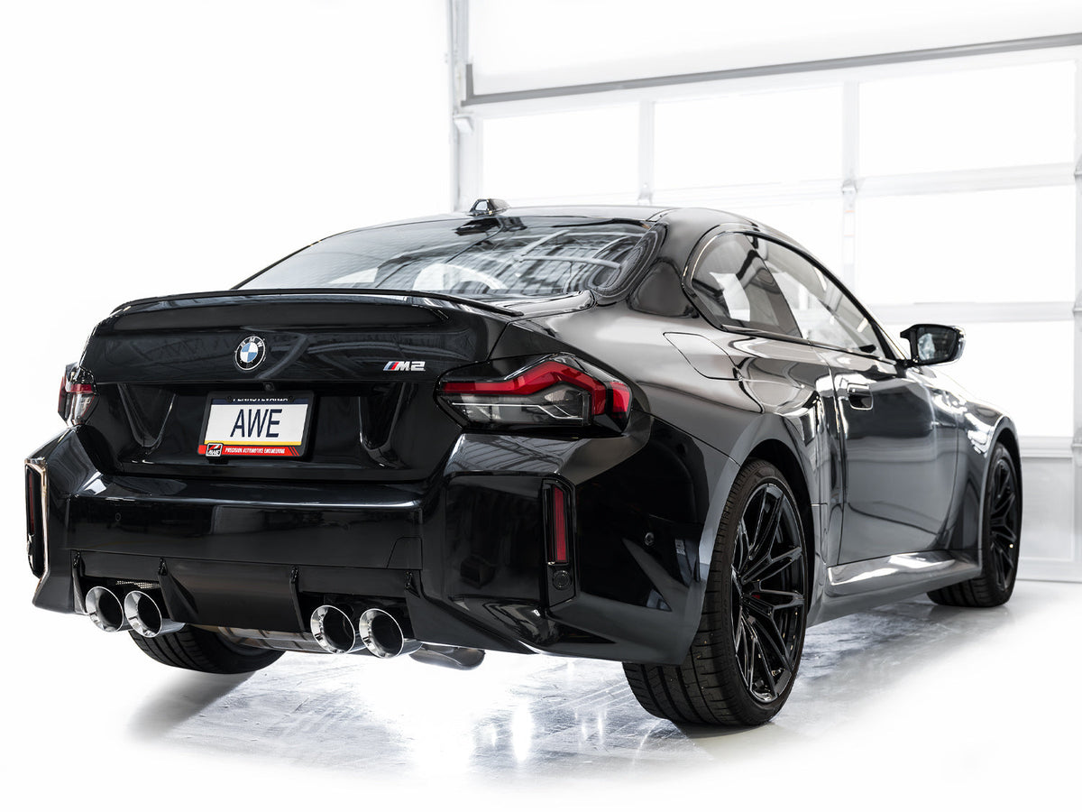 AWE Track Edition Exhaust for BMW G87 M2 - Chrome Silver Tips image 6