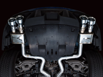 AWE SwitchPath™ Exhaust for Ford Mustang S550 Mach1 - Quad Chrome Silver Tip image 2