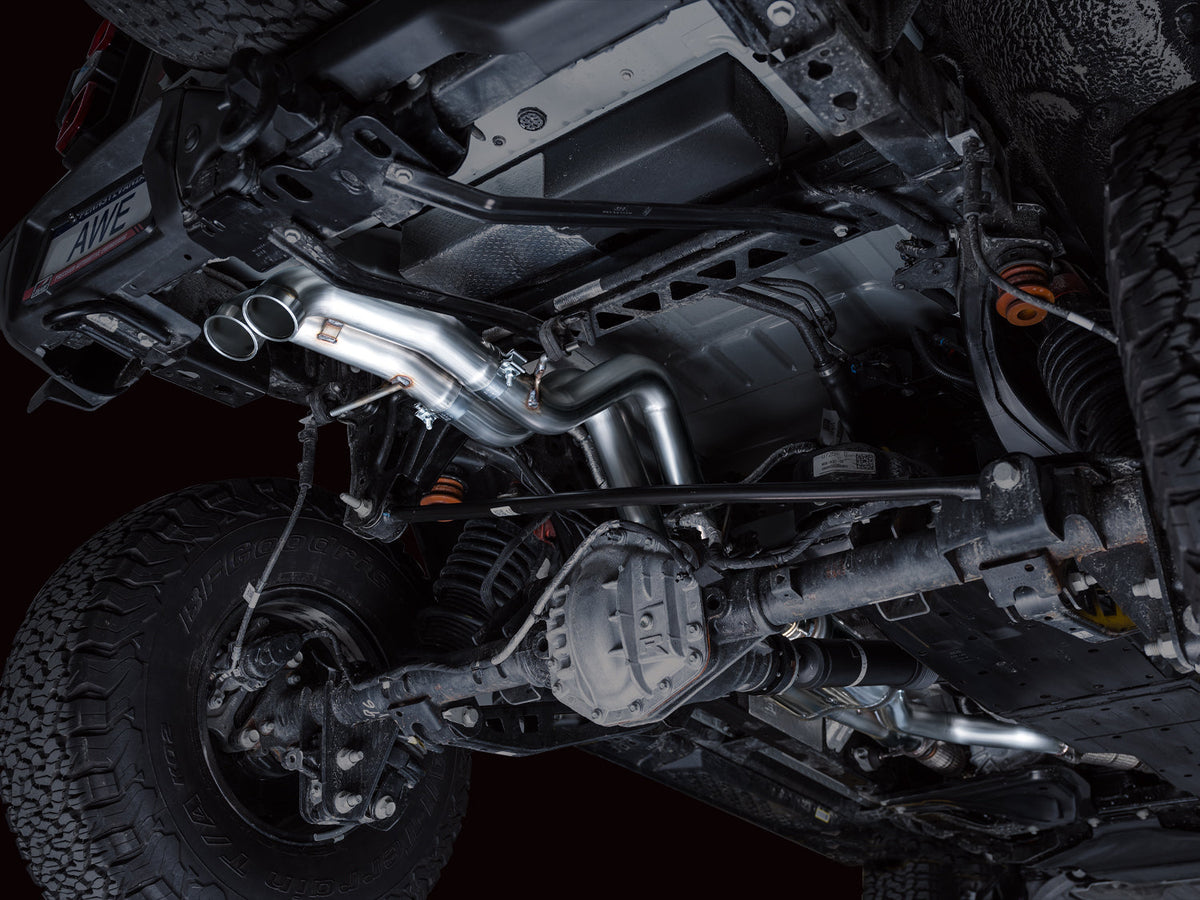 AWE SwitchPath Exhaust for Ford Bronco Raptor - Dual BashGuards image 2