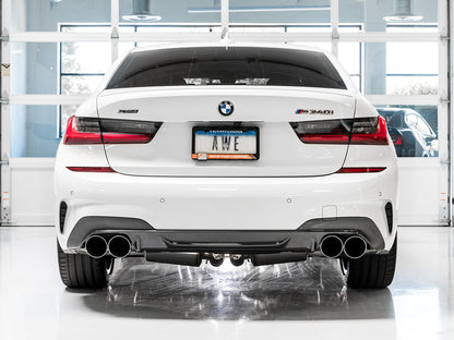 AWE Track Edition Exhaust for G2X M340i / M440i - Chrome Silver Tips image 4