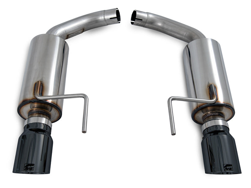AWE Touring Edition Axle-back Exhaust for S550 Mustang EcoBoost - Diamond Black Tips image 2