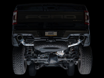 AWE SwitchPath™ Exhaust for Gen 3 Raptor - Chrome Silver Tips image 7