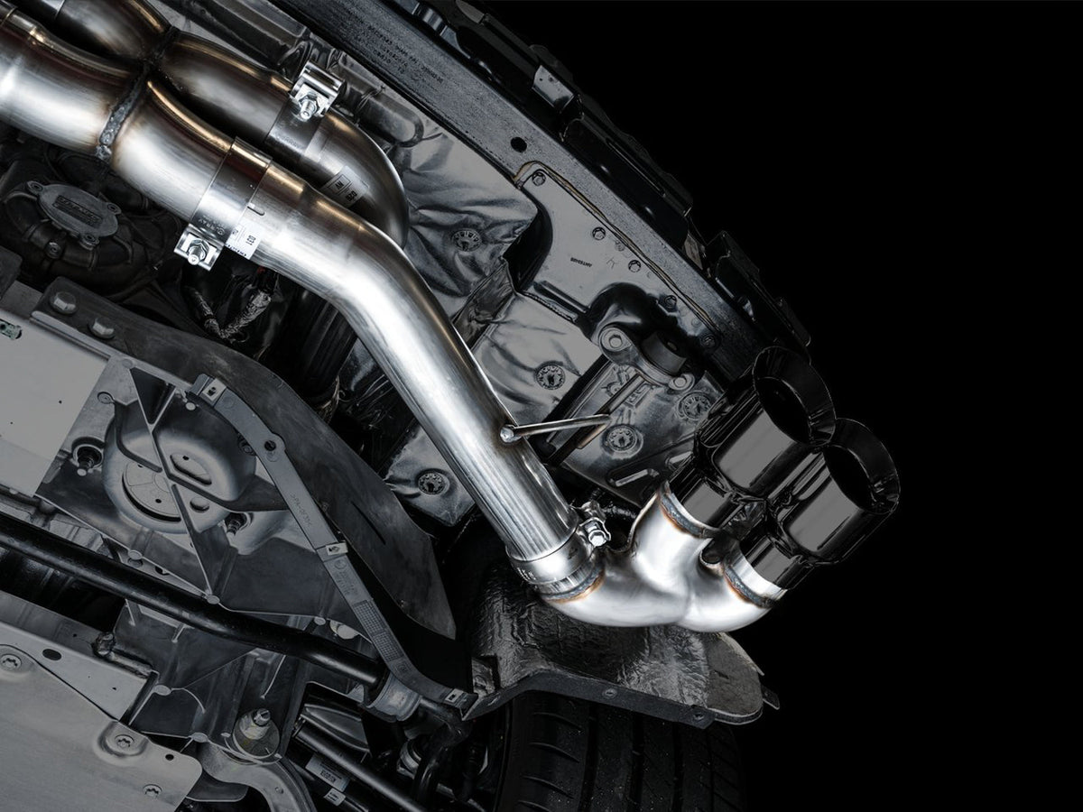AWE Track Edition Exhaust for C8 Corvette -- Diamond Black Tips image 11
