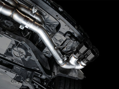 AWE Track Edition Exhaust for C8 Corvette -- Diamond Black Tips image 11