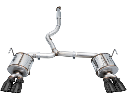 AWE Touring Edition Exhaust for VB Subaru WRX - Diamond Black Tips image 12