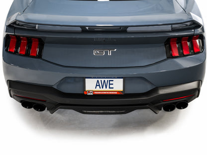 AWE SwitchPath™ Exhaust for S650 Ford Mustang GT Fastback - Quad Diamond Black Tips image 8