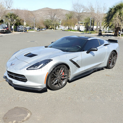 Chevrolet Corvette C7 Stage 2 Front Splitter With Side End Caps image 17