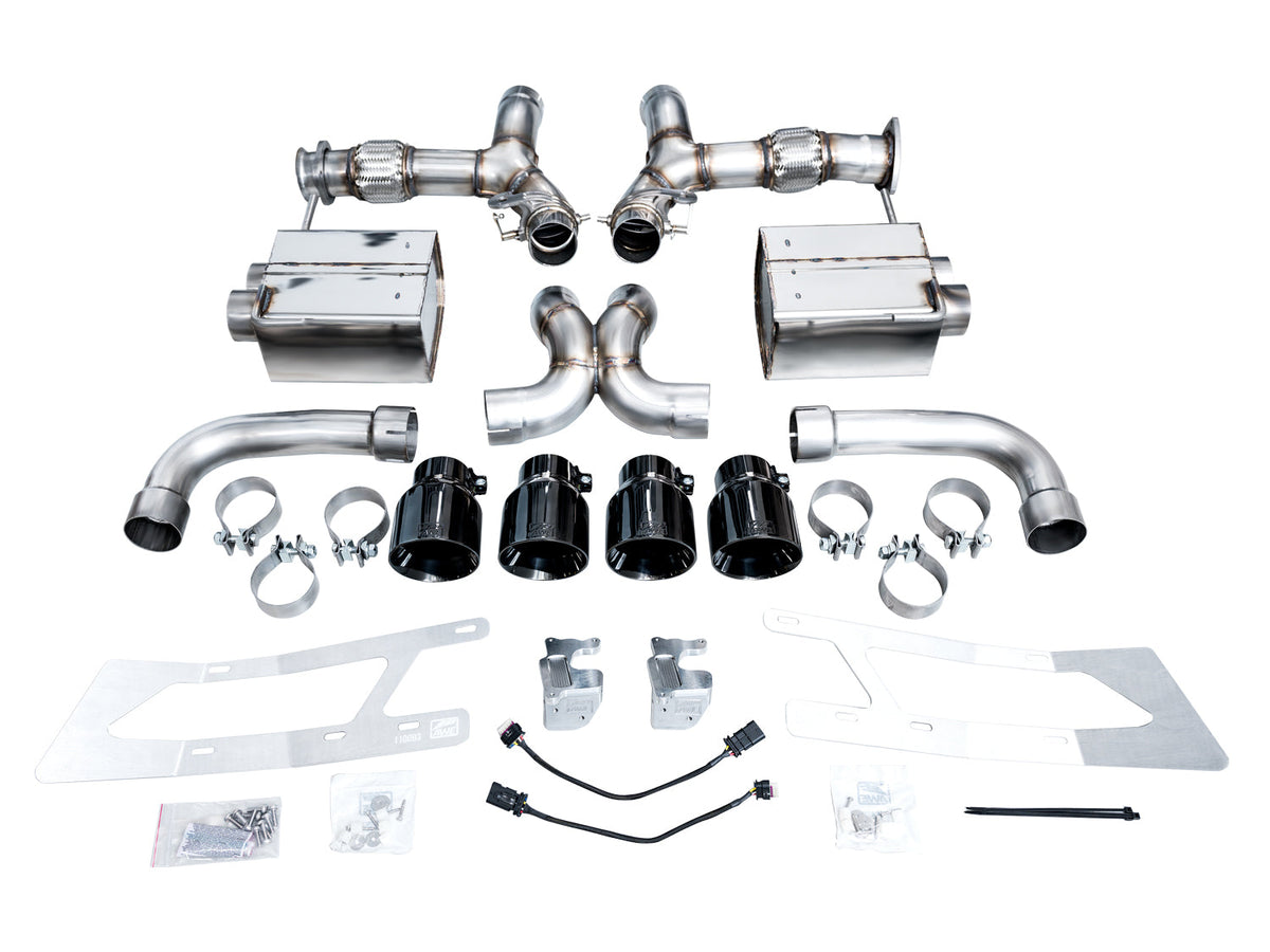 AWE SwitchPath Exhaust for C8 Corvette Z06 - Diamond Black Tips image 20