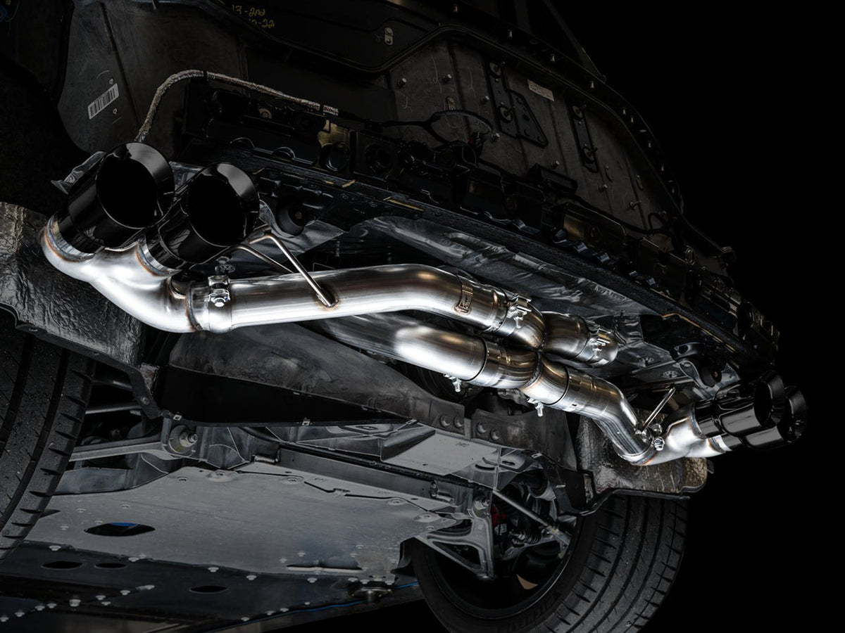 AWE Track Edition Exhaust for C8 Corvette -- Diamond Black Tips image 8