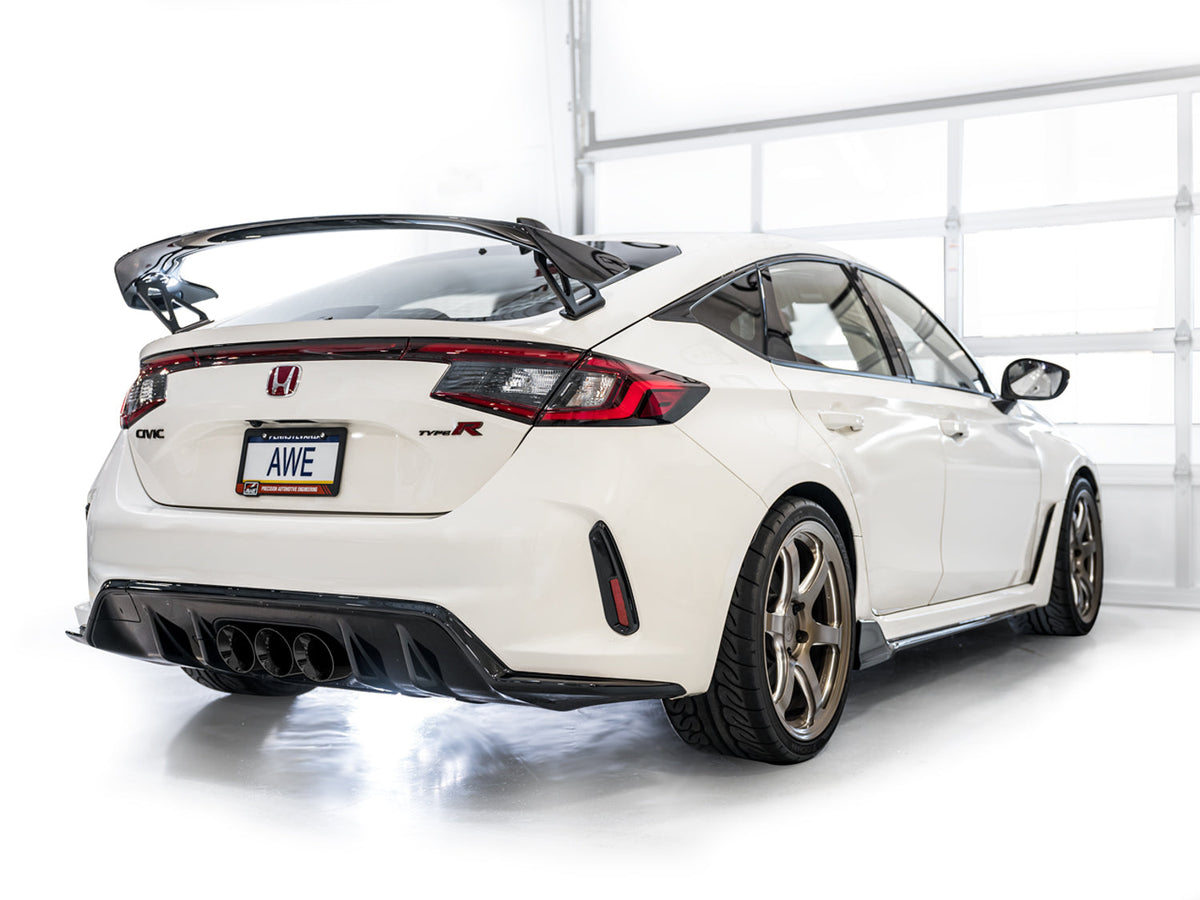AWE Touring Edition Exhaust for FL5 Civic Type R - Triple Diamond Black Tips image 17