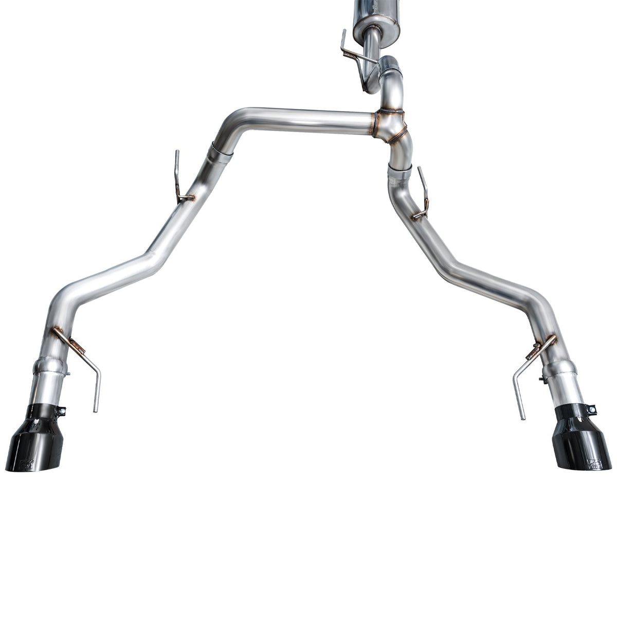 AWE 0FG Non-Resonated Catback for '21+ Ford F-150 Tremor (With Bumper Cutouts) - Diamond Black Tips image 14