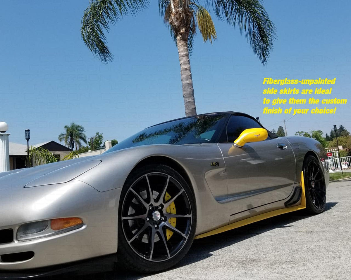 Corvette C5 | ZR1 Style Side Skirts With Mudflaps image 8