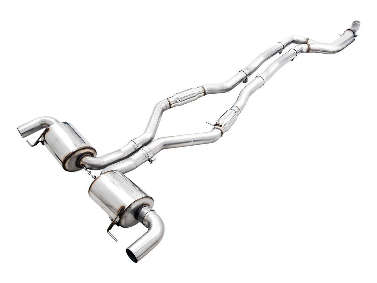 AWE Resonated Touring Edition Exhaust for G2X M340i / M440i - OE Tips image 1