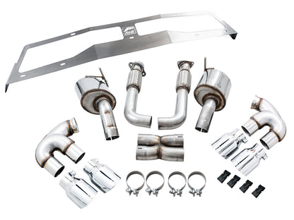 AWE Touring Edition Exhaust for C8 Corvette -- Chrome Silver Tips image 6