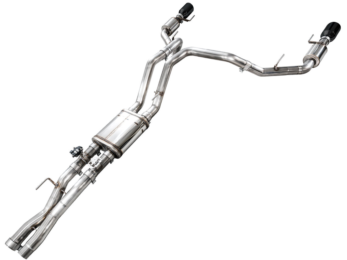 AWE SwitchPath™ Exhaust for Gen 3 Raptor R - Diamond Black Tips image 12