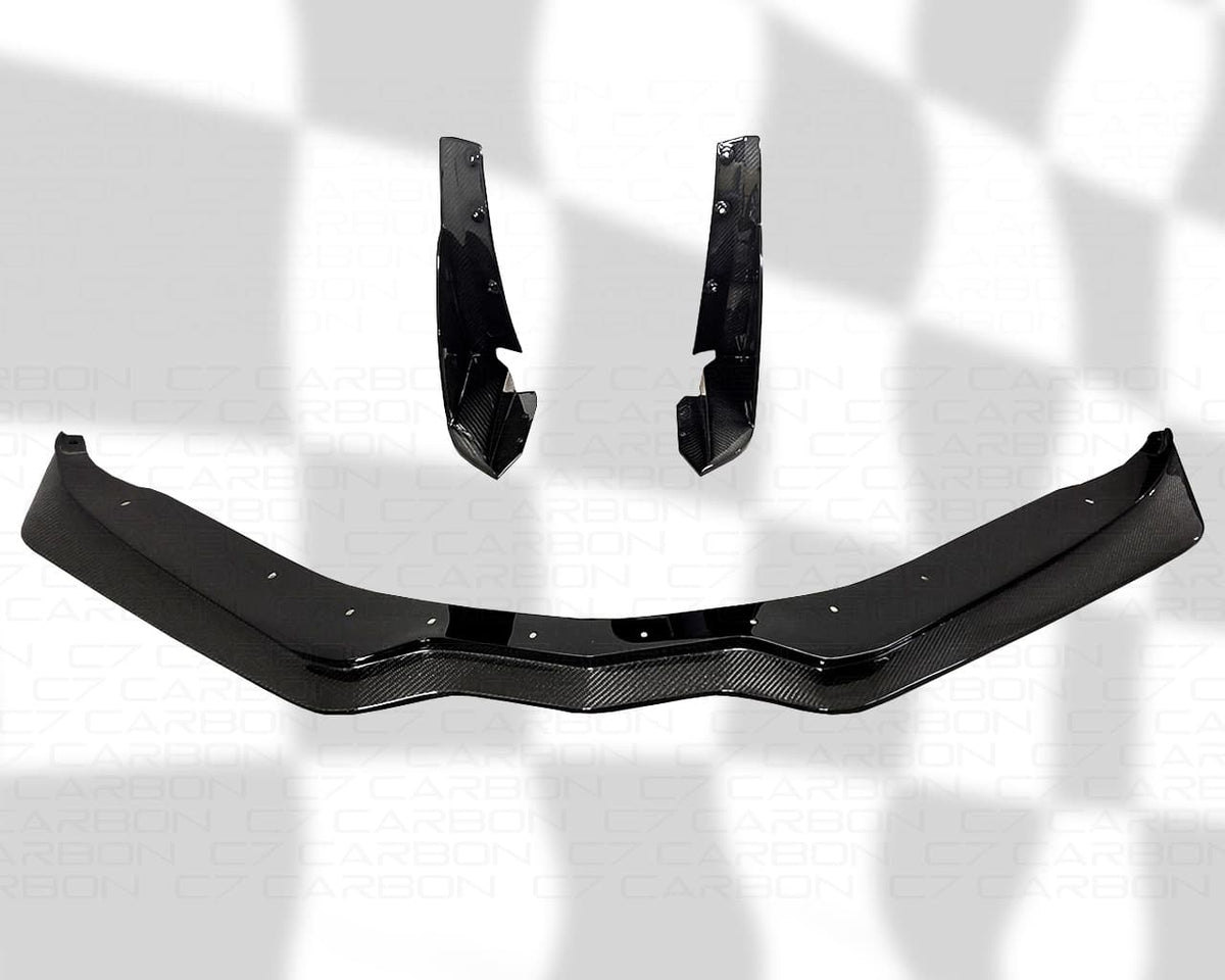 Corvette C7 Z06 / GS | C7.R Style Front Splitter image 7