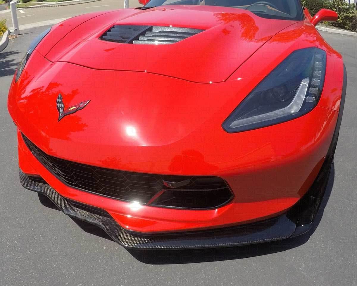 Corvette C7 Z06 / GS | C7.R Style Front Splitter image 2