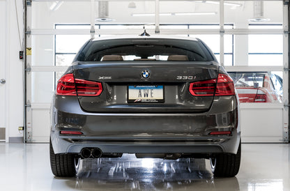 AWE Touring Edition Axle-back Exhaust for BMW F3X 28i / 30i, Single Side -- Diamond Black Tips (80mm) image 2