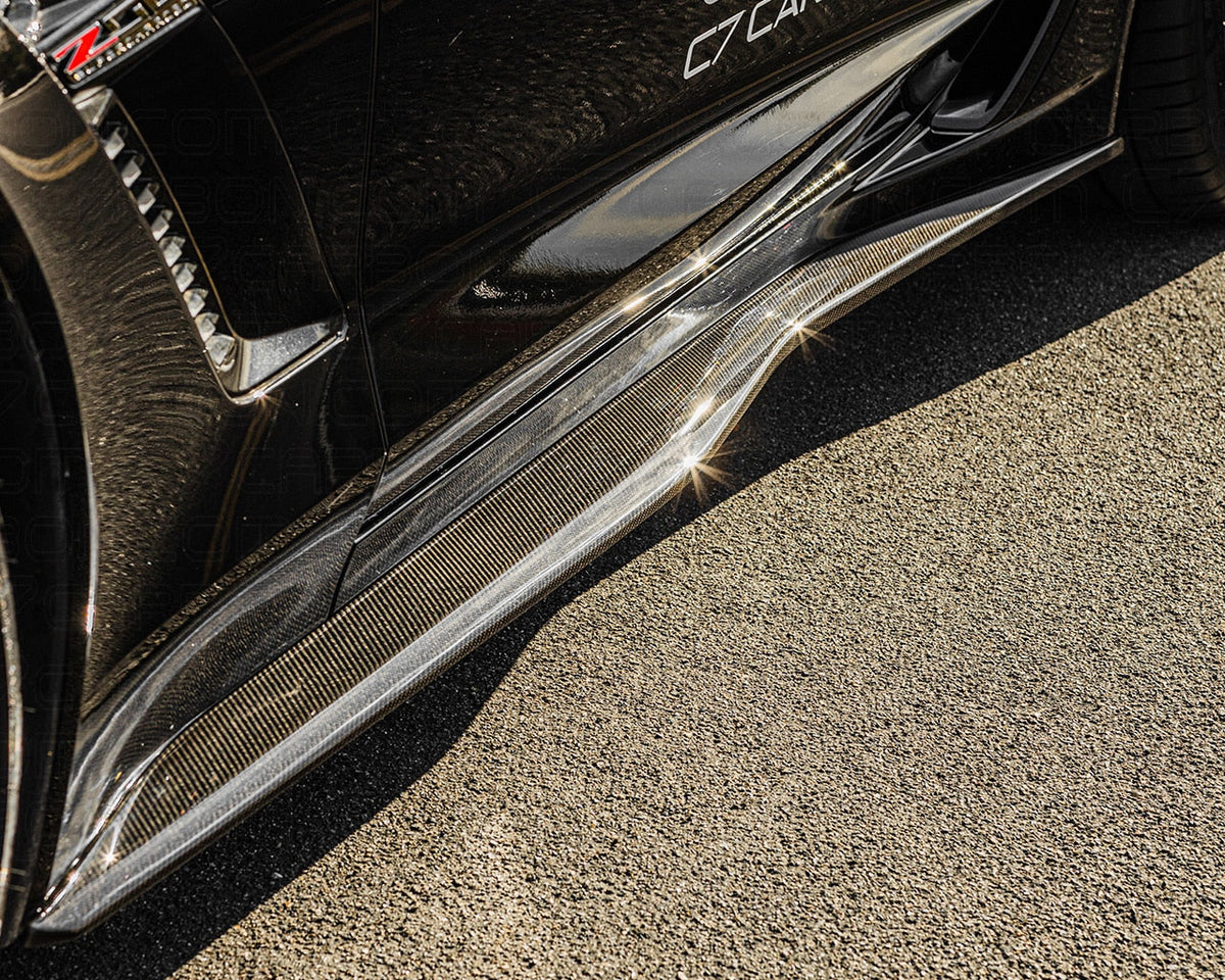 Corvette C7 | Z06 / Z07 OEM Style Side Skirt Set Rocker Panels image 4
