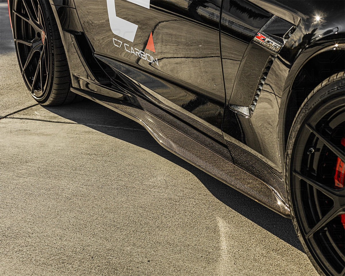 Corvette C7 | Z06 / Z07 OEM Style Side Skirt Set Rocker Panels image 1
