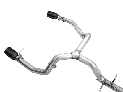 AWE 0FG Catback Split Rear Exit Exhaust for 4th Gen Silverado/Sierra 1500 5.3L (Flat Bumper) - Dual Diamond Black Tips image 7