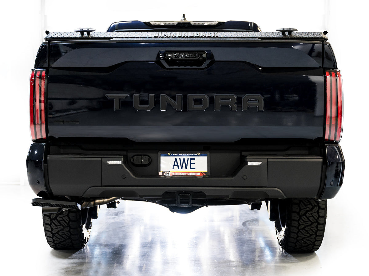 AWE 0FG Exhaust for 3rd Gen Toyota Tundra - Dual Diamond Black Tips image 5