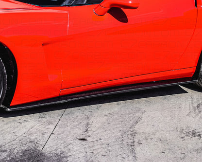 Corvette C6 | Base C6 | ZR1 Side Skirts With Mudflaps image 1