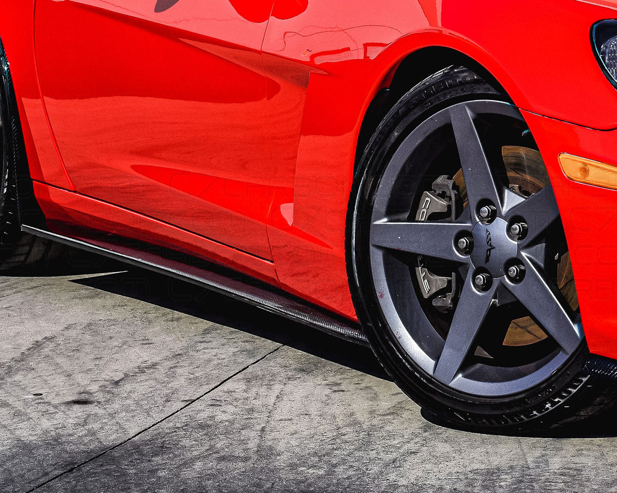 Corvette C6 | Base C6 | ZR1 Side Skirts With Mudflaps image 4